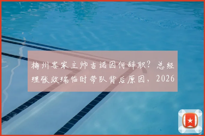 梅州客家主帅吉诺因何辞职？总经理张效瑞临时带队背后原因，2026中超新变动解析